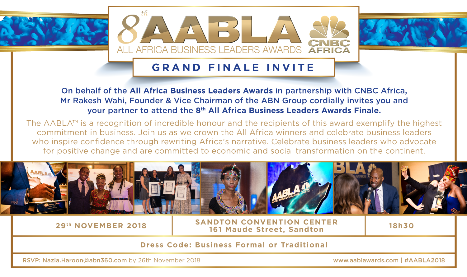 8th ALL AFRICA BUSINESS LEADERS AWARD (AABLA)-GRAND FINALE INVITE